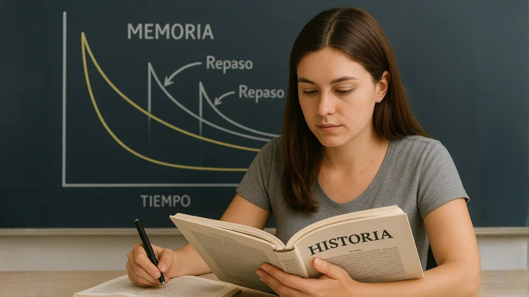 Curva del Olvido y Repetición Espaciada: La ciencia detrás de memorizar para un examen (y no morir en el intento)