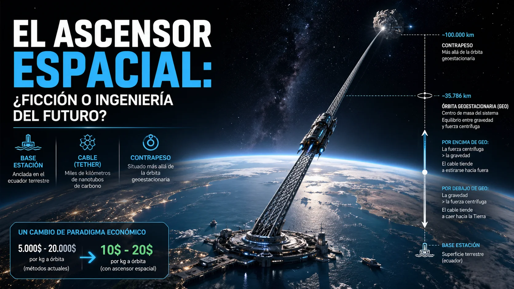 El Ascensor Espacial: ¿Ficción o ingeniería del futuro?