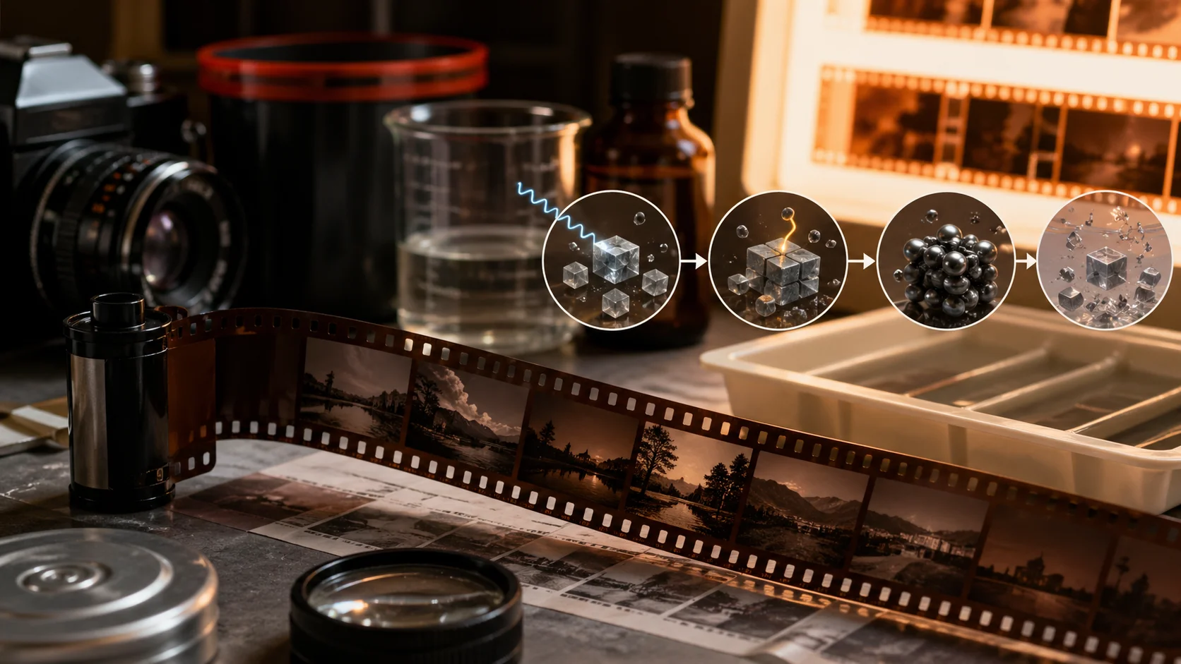 La química detrás de la fotografía analógica: Atrapar la luz en plata
